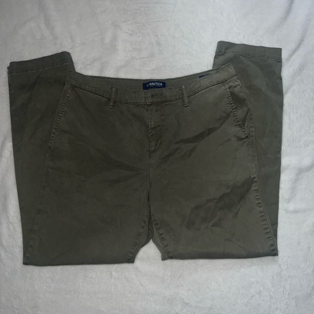 Nautica Men's Khaki Chino Trousers